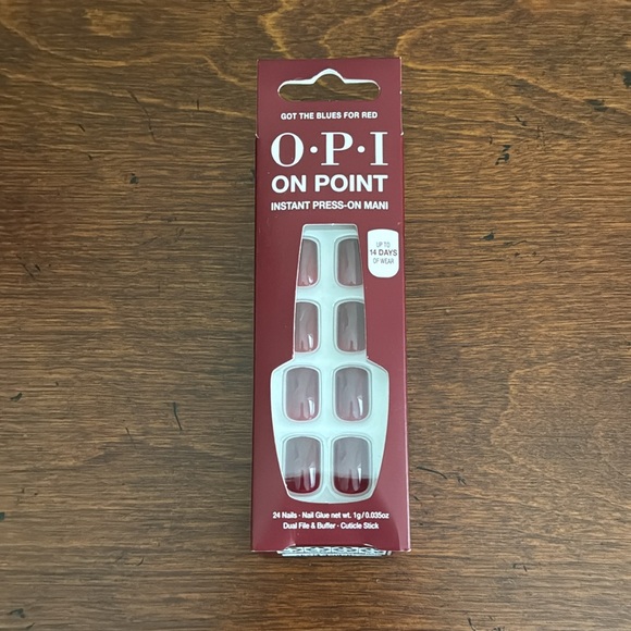NWT OPI Got The Blues For Red Press-On Nails! - Picture 6 of 16